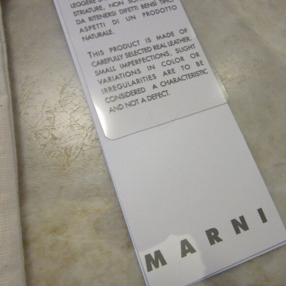 MARNI Zipped Coin & Card Case in Black Saffiano Leather MSRP $395 - Picture 8 of 9